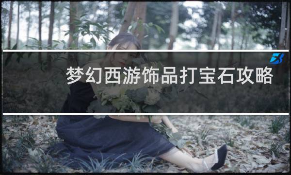 梦幻西游饰品打宝石攻略