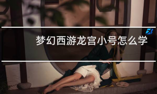 梦幻西游龙宫小号怎么学