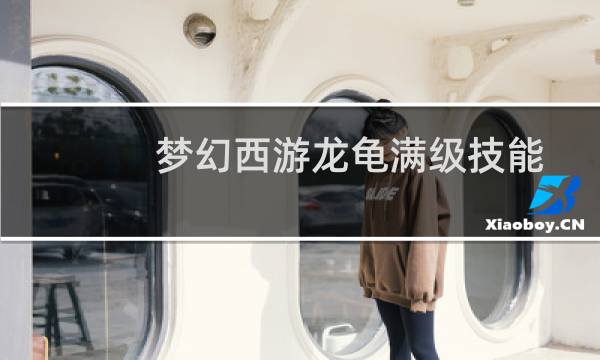 梦幻西游龙龟满级技能