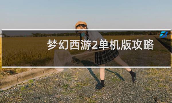 梦幻西游2单机版攻略