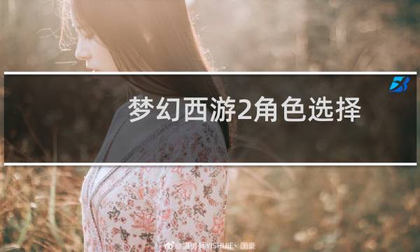 梦幻西游2角色选择