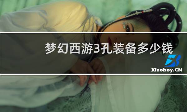 梦幻西游3孔装备多少钱