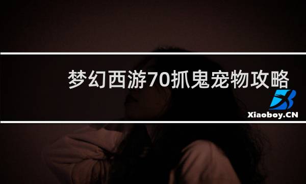 梦幻西游70抓鬼宠物攻略