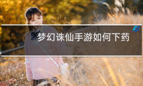 梦幻诛仙手游如何下药