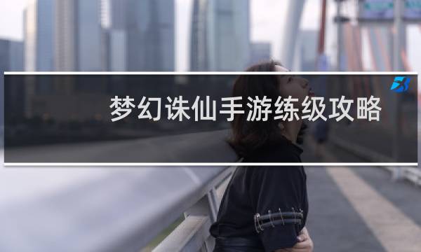 梦幻诛仙手游练级攻略