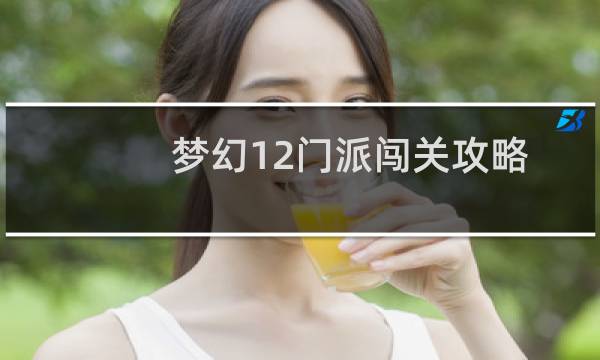 梦幻12门派闯关攻略