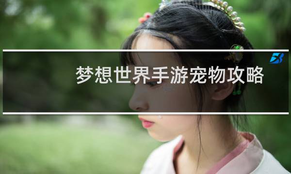 梦想世界手游宠物攻略