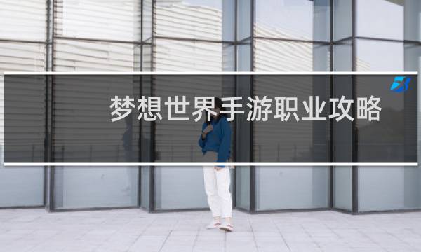 梦想世界手游职业攻略