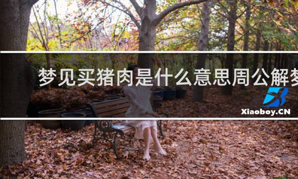 梦见买猪肉是什么意思周公解梦