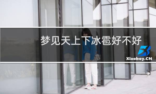 梦见天上下冰雹好不好