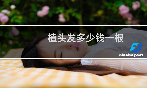 植头发多少钱一根 大麦微针植发