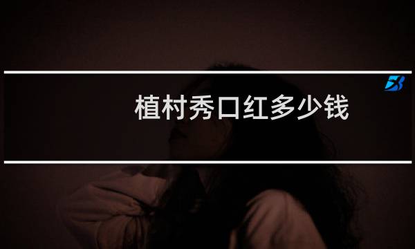 植村秀口红多少钱