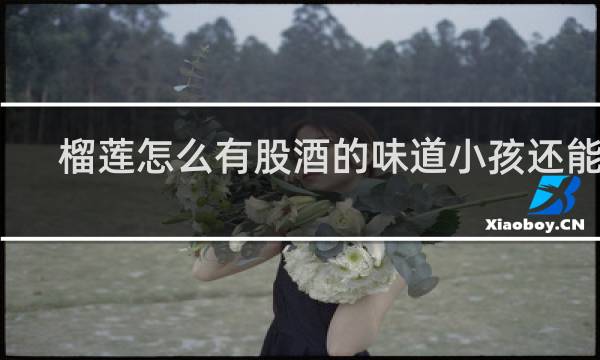 榴莲怎么有股酒的味道小孩还能吃