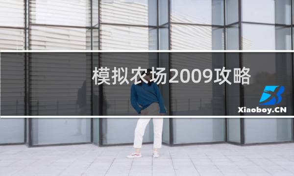 模拟农场2009攻略