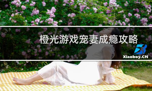 橙光游戏宠妻成瘾攻略