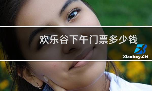 歡樂(lè)谷下午門票多少錢