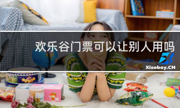 欢乐谷门票可以让别人用吗