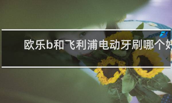 欧乐b和飞利浦电动牙刷哪个好