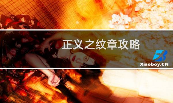 正义之纹章攻略