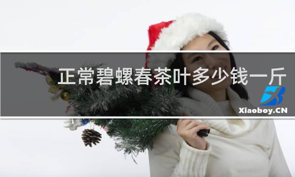 正常碧螺春茶叶多少钱一斤