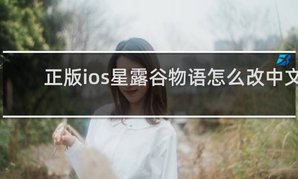 正版ios星露谷物语怎么改中文
