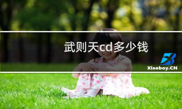 武则天cd多少钱