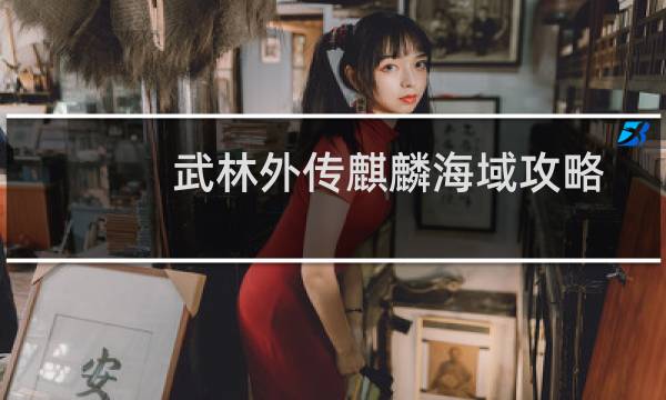 武林外传麒麟海域攻略