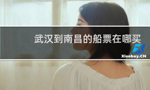 武汉到南昌的船票在哪买
