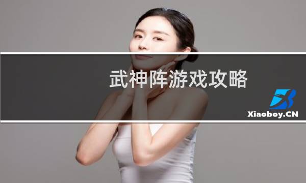 武神阵游戏攻略