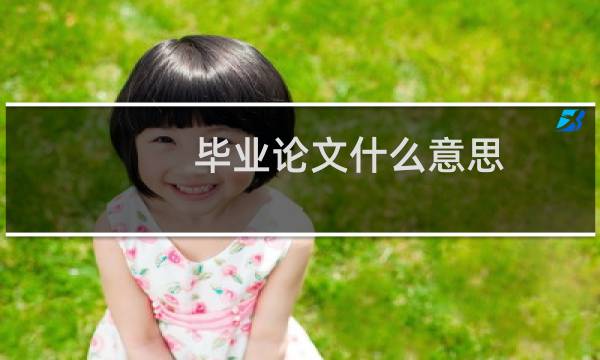 毕业论文什么意思