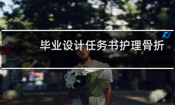 毕业设计任务书护理骨折