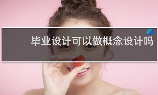 毕业设计可以做概念设计吗