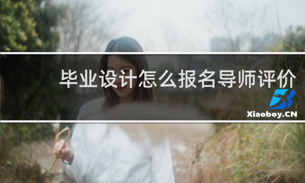 毕业设计怎么报名导师评价