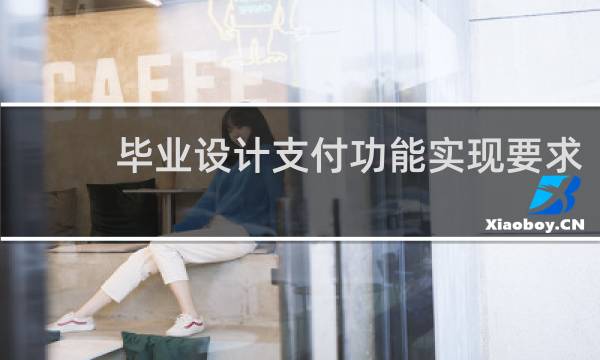 毕业设计支付功能实现要求