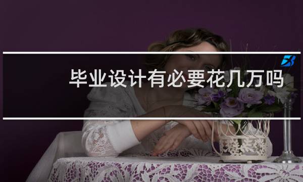 毕业设计有必要花几万吗