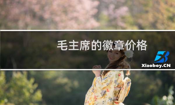 毛主席的徽章价格