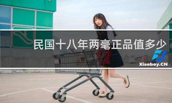 民国十八年两毫正品值多少