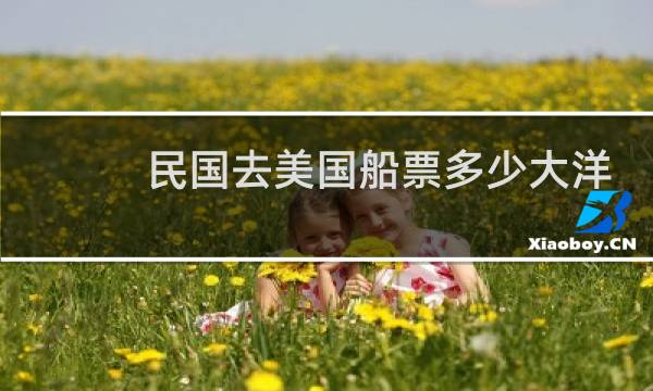 民国去美国船票多少大洋
