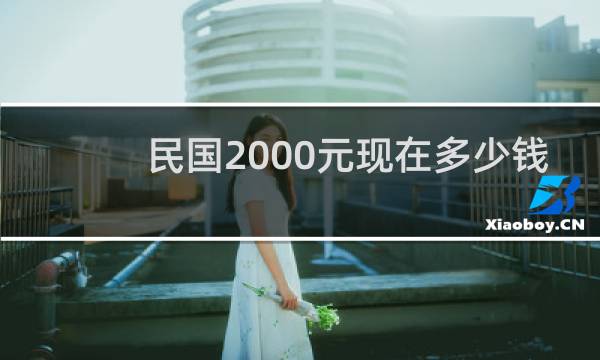 民国2000元现在多少钱