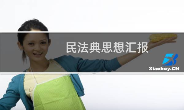 民法典思想汇报