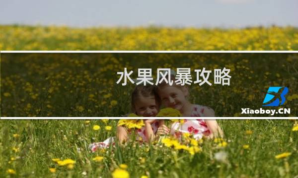 水果风暴攻略