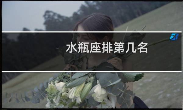 水瓶座排第几名
