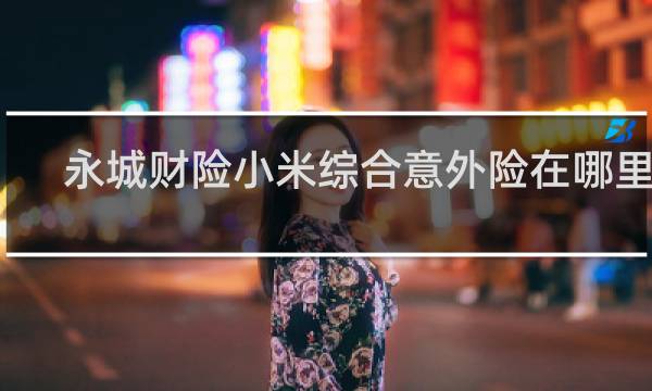 永城财险小米综合意外险在哪里买