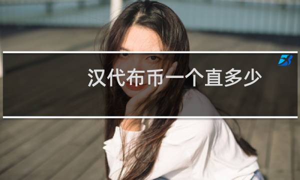 汉代布币一个直多少