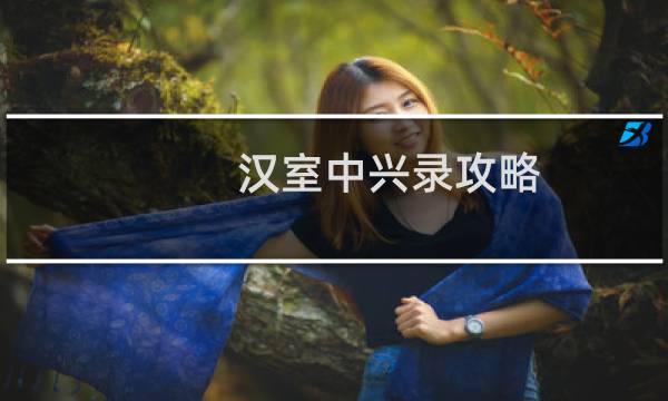 汉室中兴录攻略