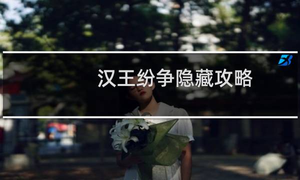 汉王纷争隐藏攻略