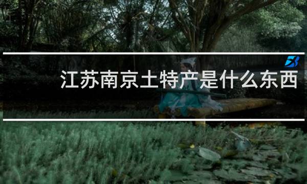 江苏南京土特产是什么东西