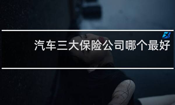 汽车三大保险公司哪个最好