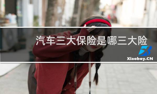 汽车三大保险是哪三大险