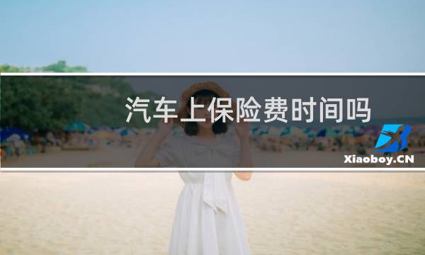 汽车上保险费时间吗